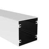 Alumínium kerítésoszlop 100×100 mm – 6,0m – Natural