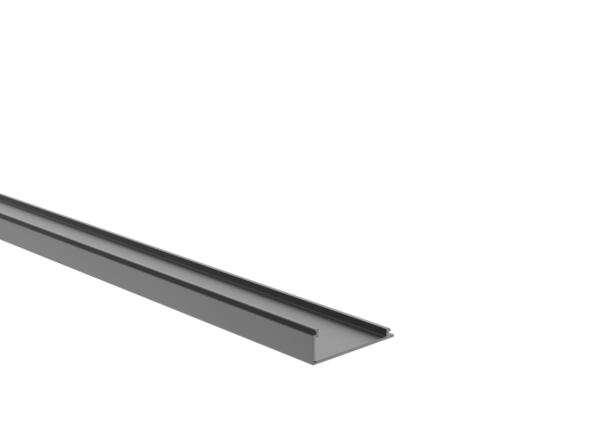 Hliníkový plotový adaptér pre tab. výplne 1-8mm - 6000mm krycia lišta