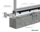 Vedenie spodné - ECO profile AL 90x95mm