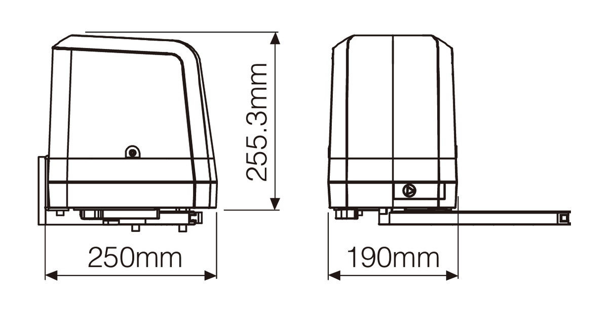 Rollkit kĺbový pohon pre dvojkrídlovú bránu, sada