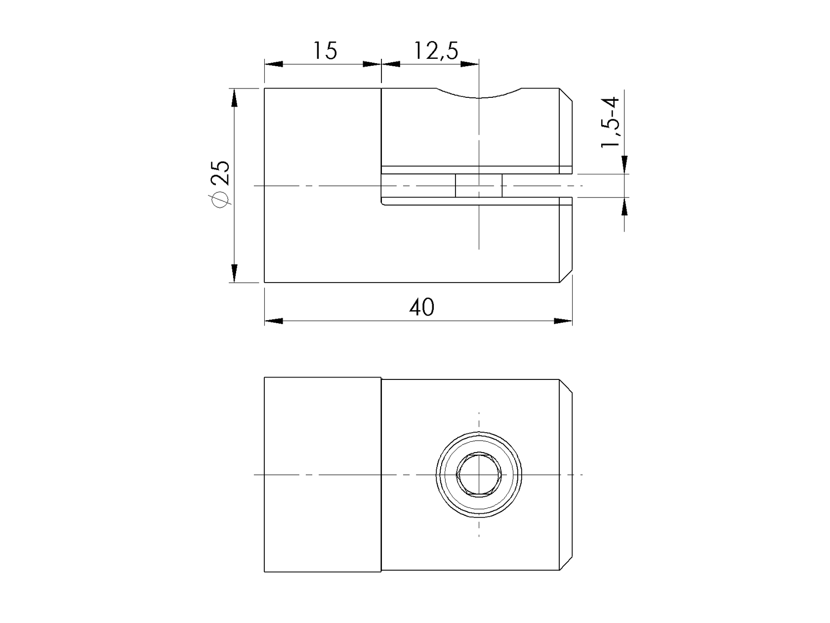 Držiak výplne - plechu