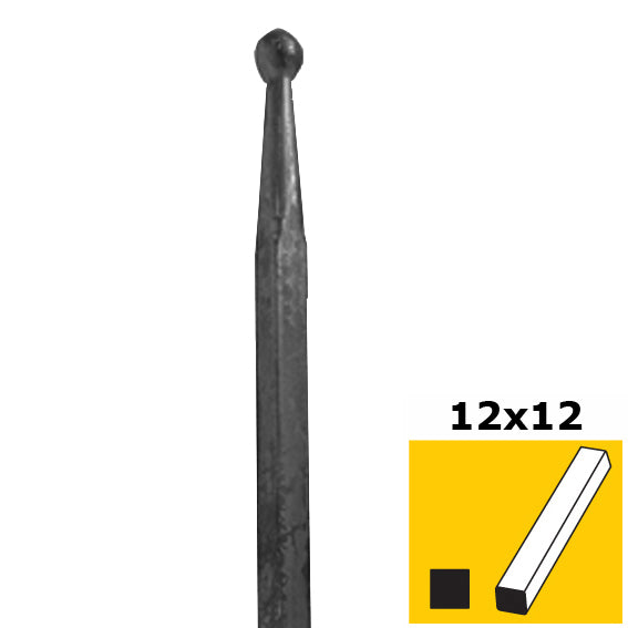 Tyč s guličkou h150, b15, n12x12mm