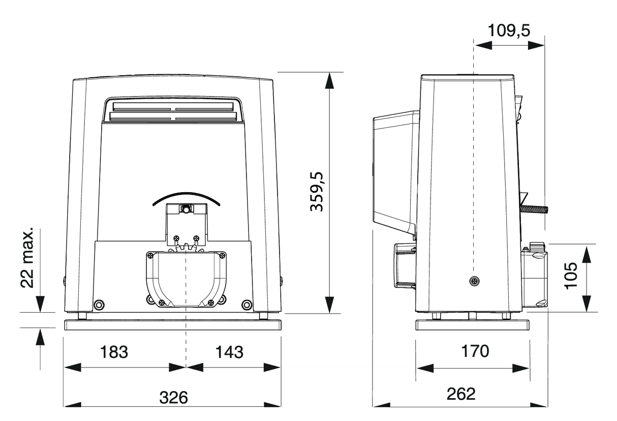 Aut. motor s elektronikou 2200kg