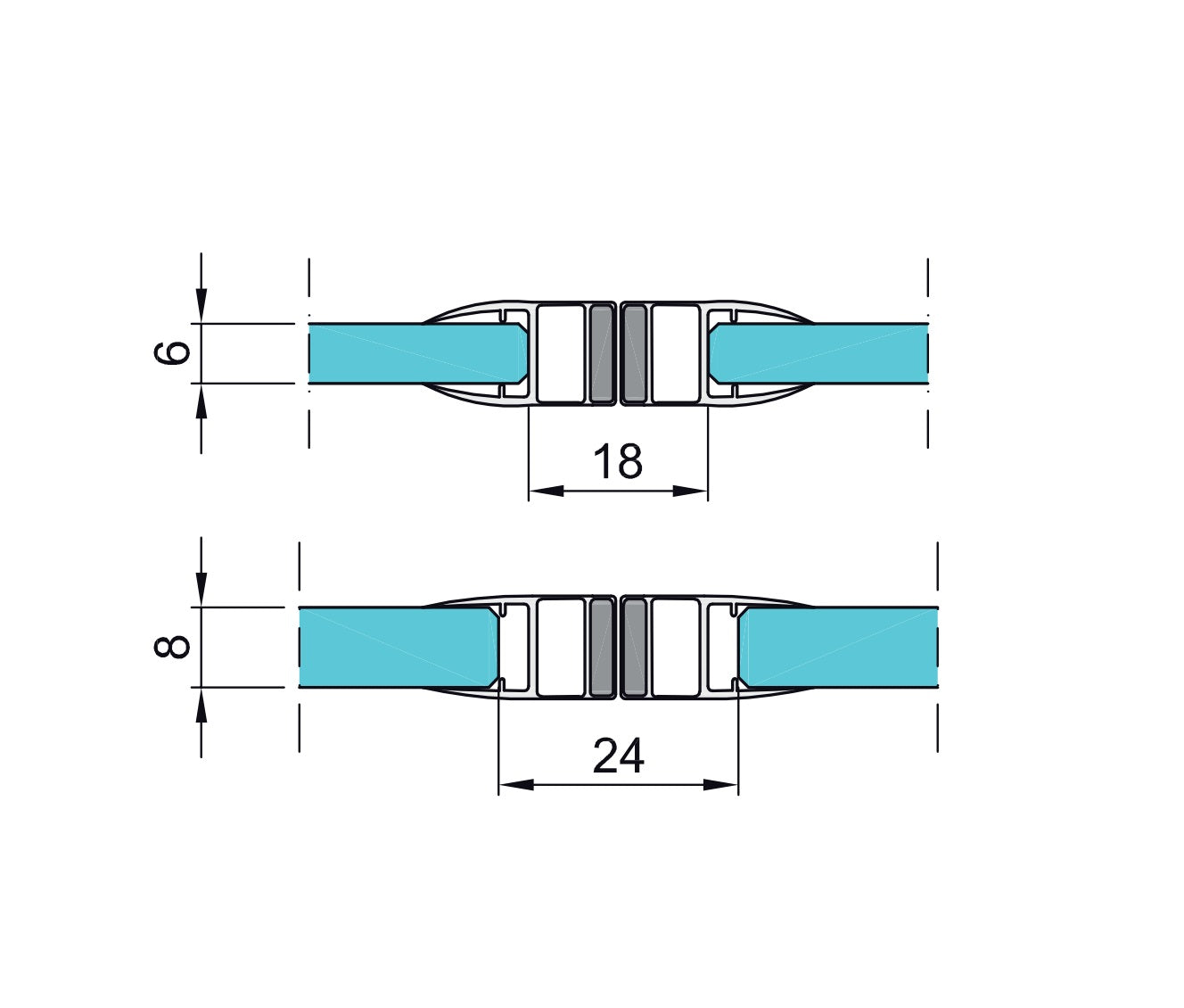 Tesniaca lišta magnetická 180.stup pár