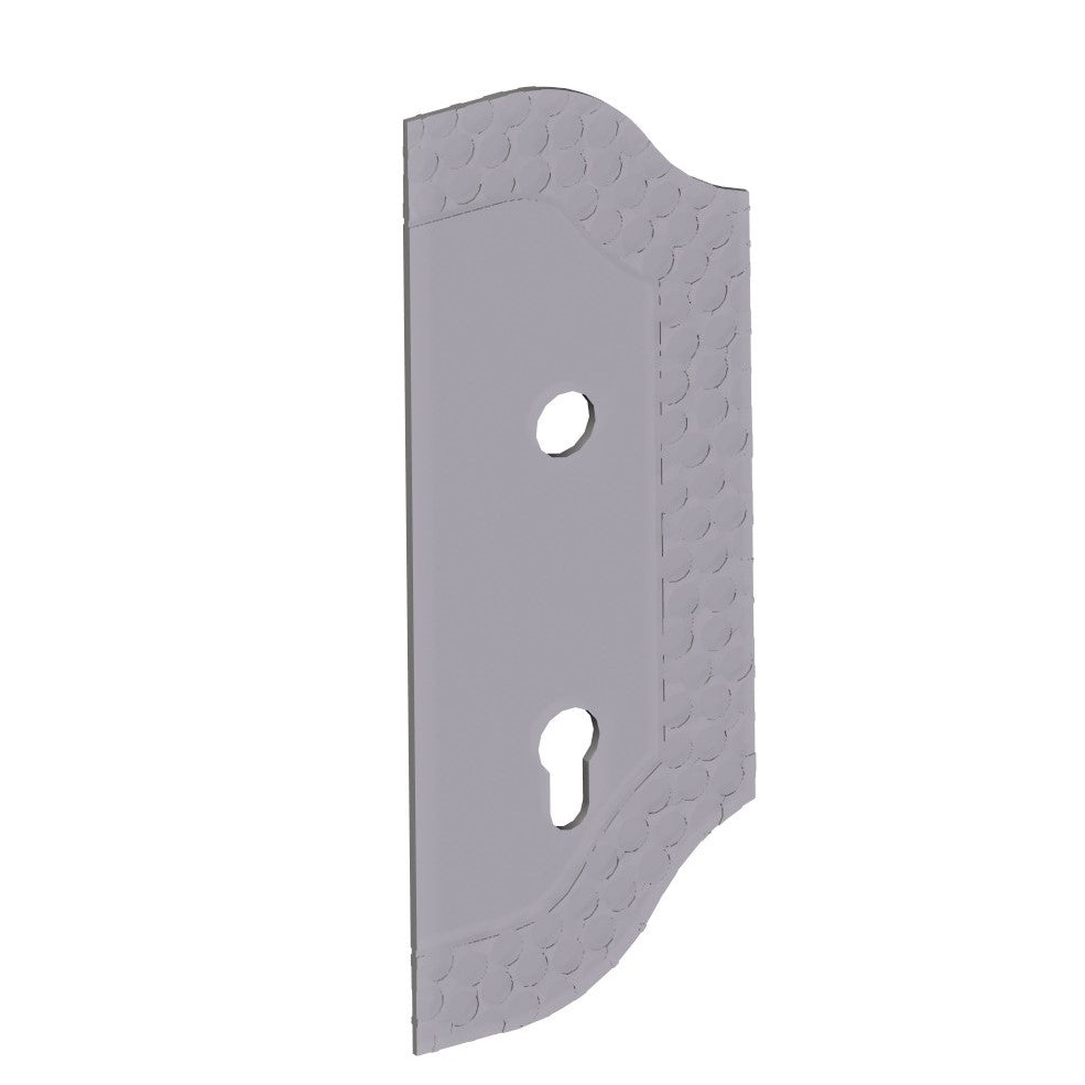 Štítok bránový zdobený P 265x105, t3, a90, D19mm