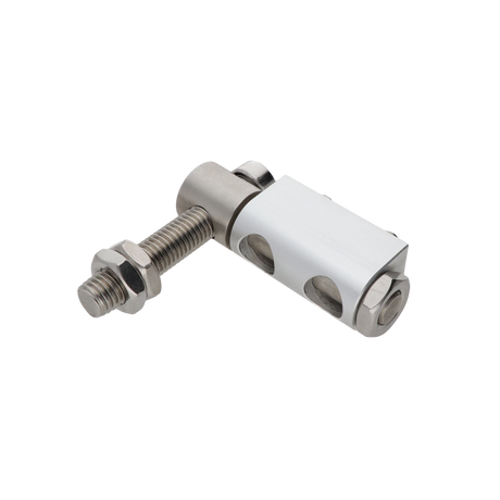 Záves nastaviteľný na priskrutkovanie, nerez/hliník