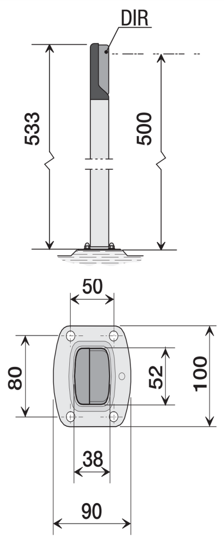 Stĺpik na fotobunky