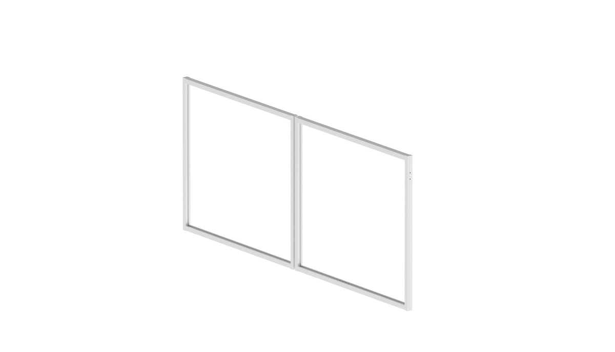 Aluminium Double-Leaf Gate Frame, Unwelded - Natural - SET