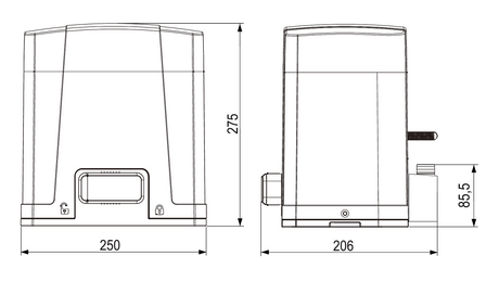ROLLKIT pohon pre posuv. brány, kit, max 800kg