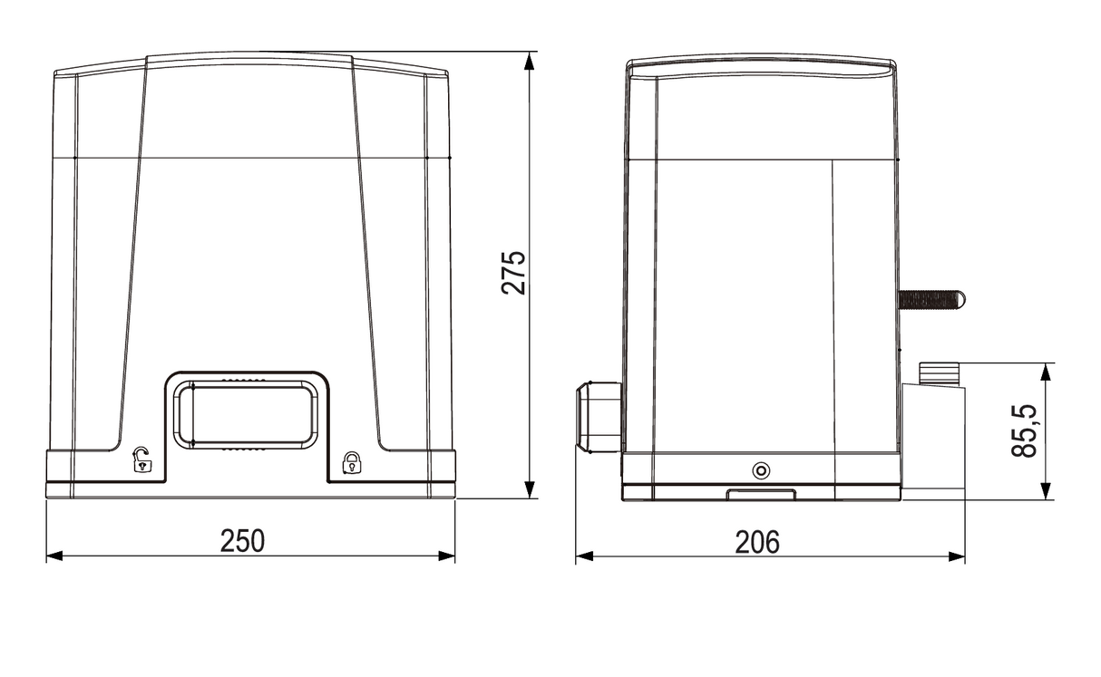ROLLKIT motor pre posuvnú bránu do 800kg