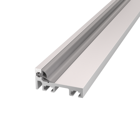 Zárubňový profil pre sklenené dvere "L"