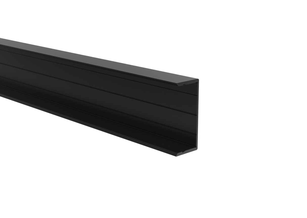 Hliníkový plotový adaptér pre výplne 40 mm a pre fasádny systém, 45 x 20 – 6,0 m – Čierna RAL 9005