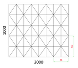 Dizajnový 3D plech, t1,2mm - Zn
