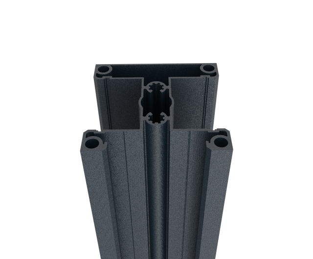 Hliníkový plotový stĺpik 70x70 pre 40 lamelové výplne - 1850mm R7016