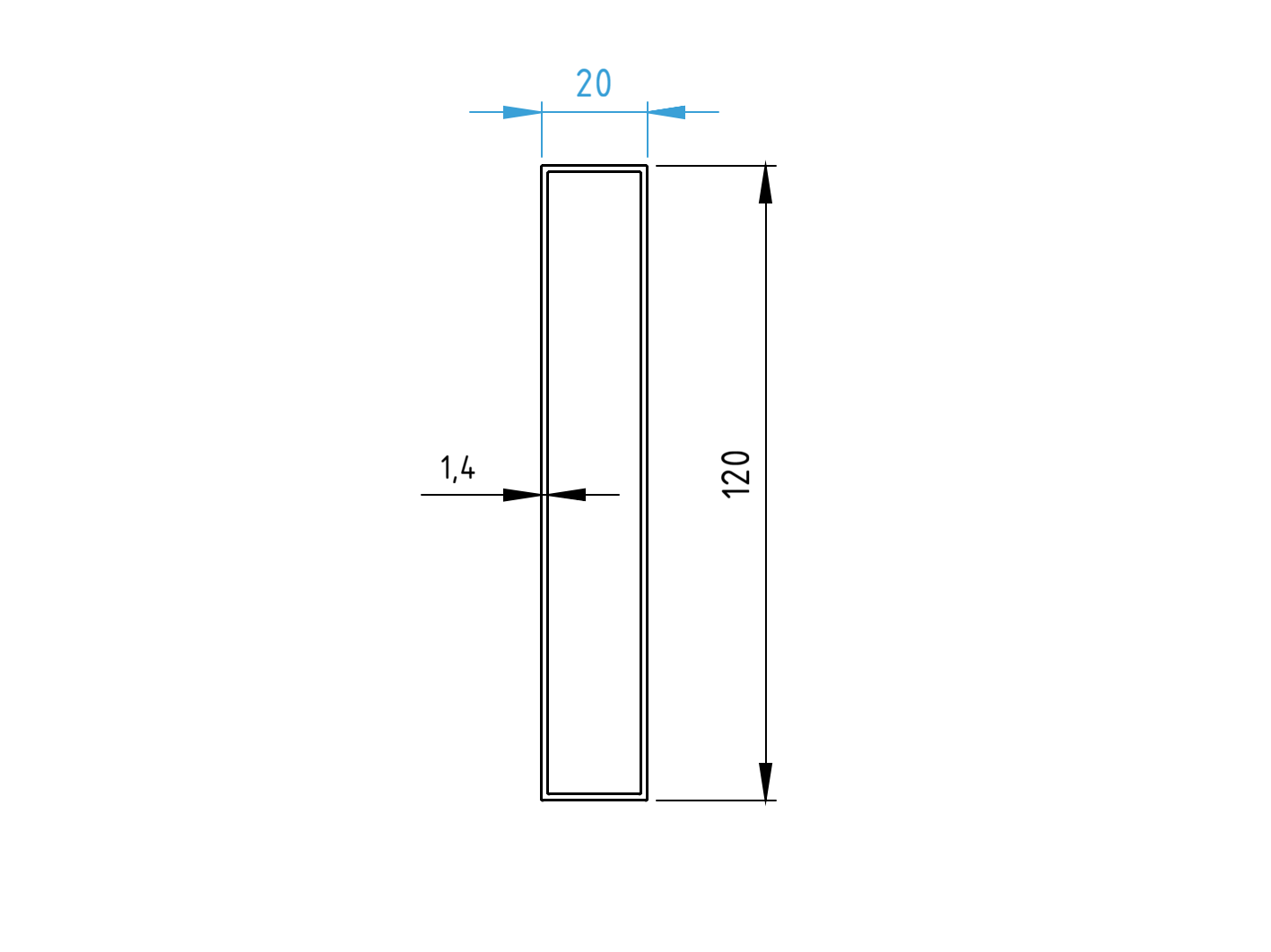 Hliníková plotová výplň 20x120x1,4 - 5x 6,0 m - drevo dekor ZLATÝ DUB W03
