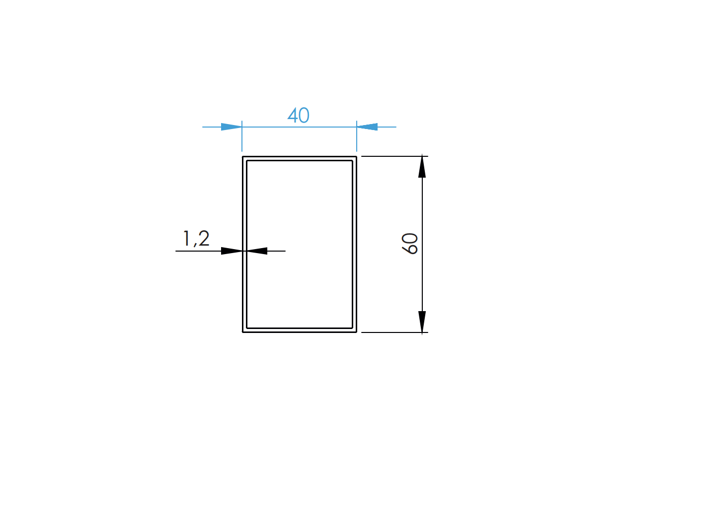Hliníková plotová výplň 40 x 60 x 1,2 - 6,0 m drevo dekor SVETLÝ DUB W02