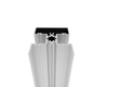 Alumínium kerítésoszlop 50 × 60 mm – 6 m – Natúr - 20 mm széles betétekhez