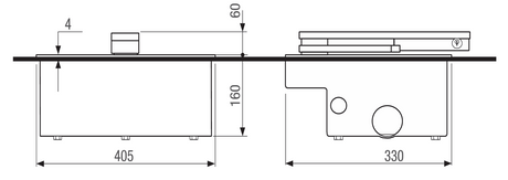 Nerezová obsadzovacia skrinka bez zámku pre FROG-A