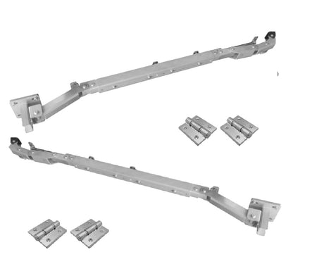 Skladací mechanizmus pre krídlové brány Ľ+P