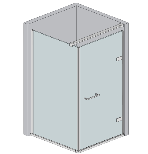 Kovanie - sprchový kút AISI304 krídlové dvere