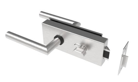 Zámka pre sklenené dvere AISI304 + vložka PZ