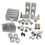 Dverný profil pre sklenené dvere + pánt