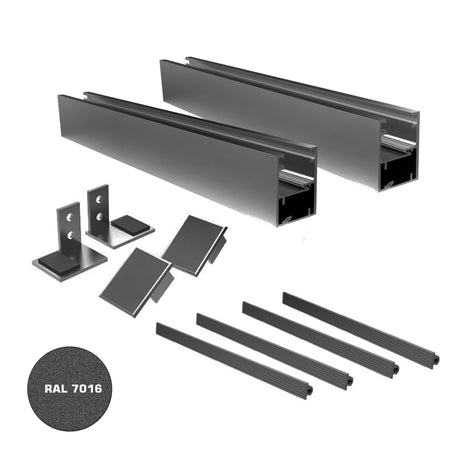 Francúzske okno AL rám bez skla, kotvenie do okna