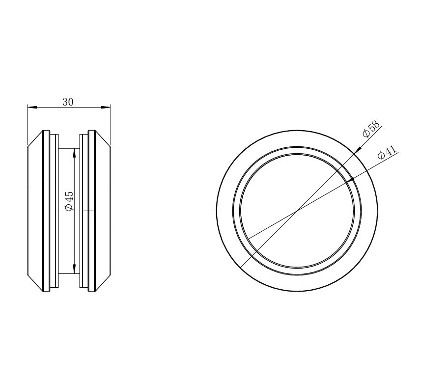 Madlo okrúhle glass