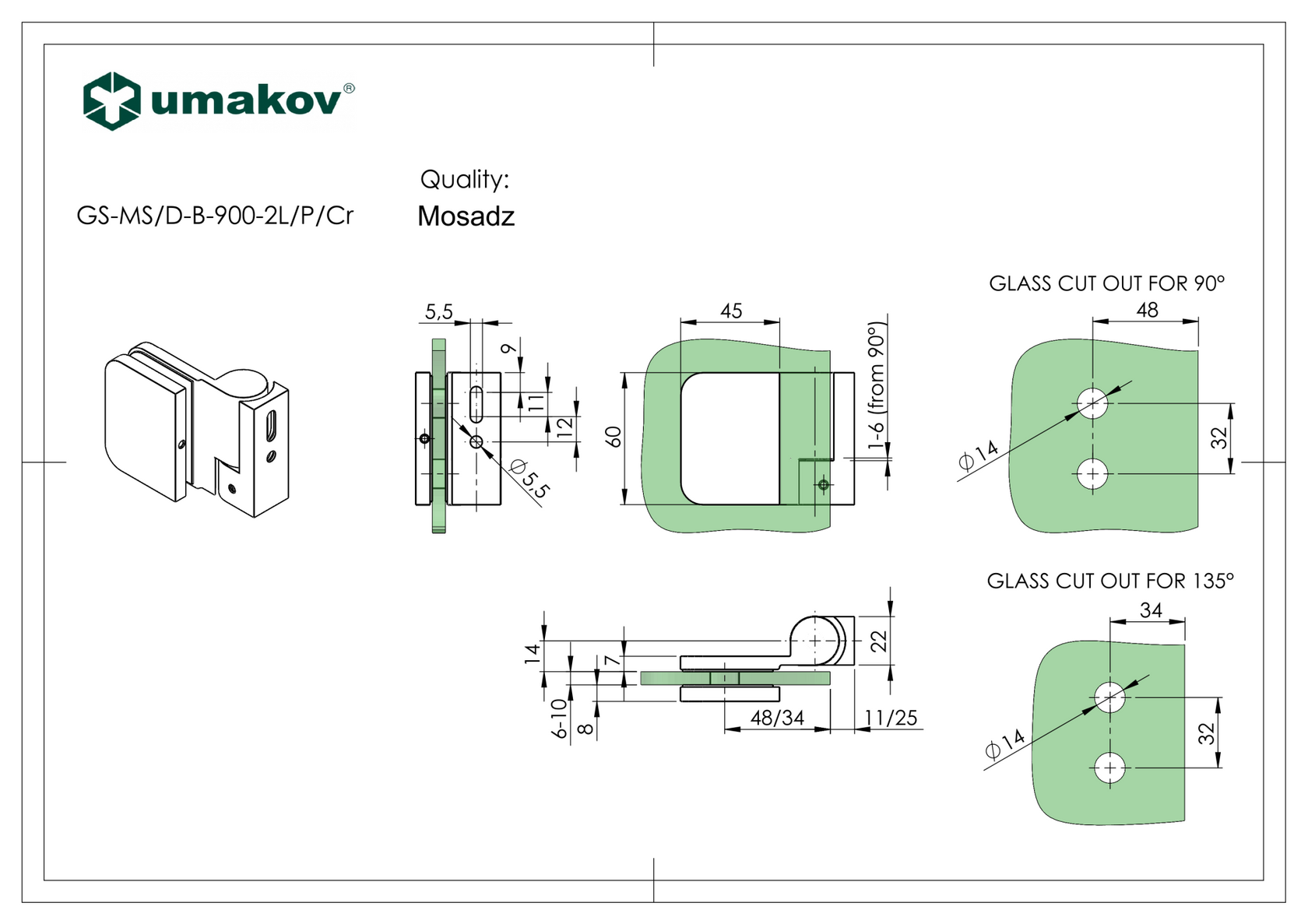 Záves pre sklenené dvere do sprchy