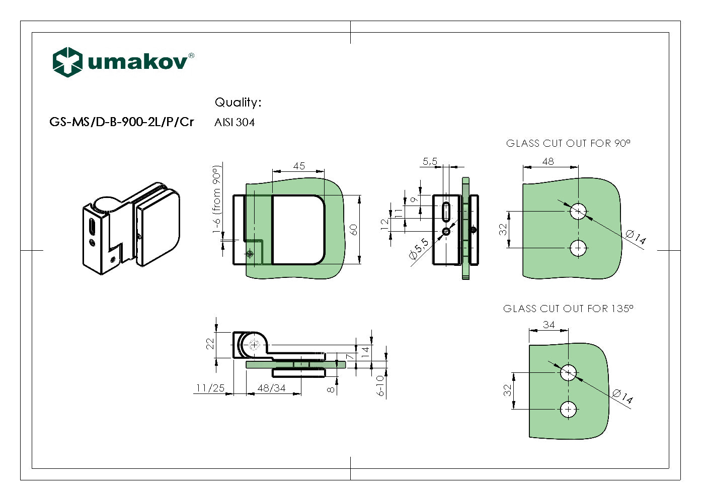 Záves pre sklenené dvere do sprchy