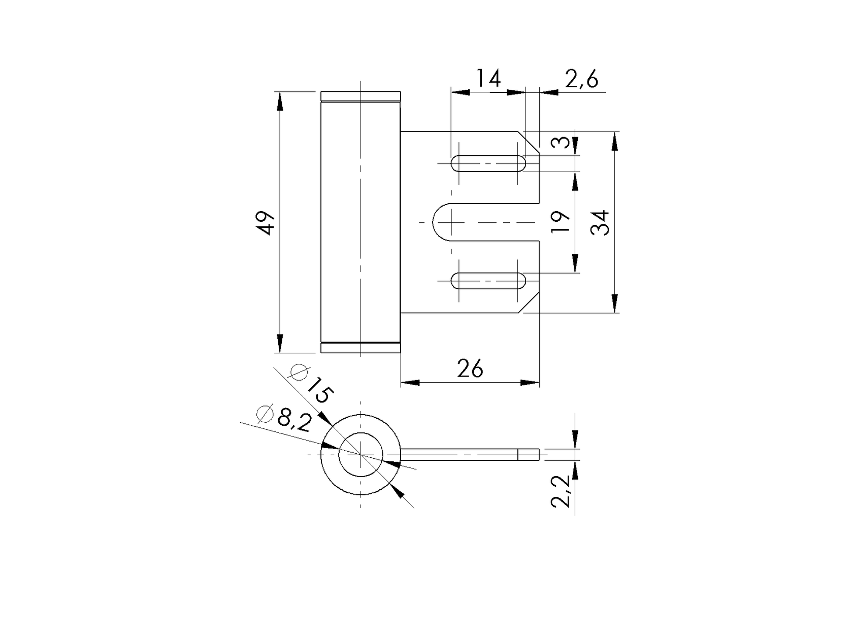 Záves pre sklenené dvere-pant oceľ office