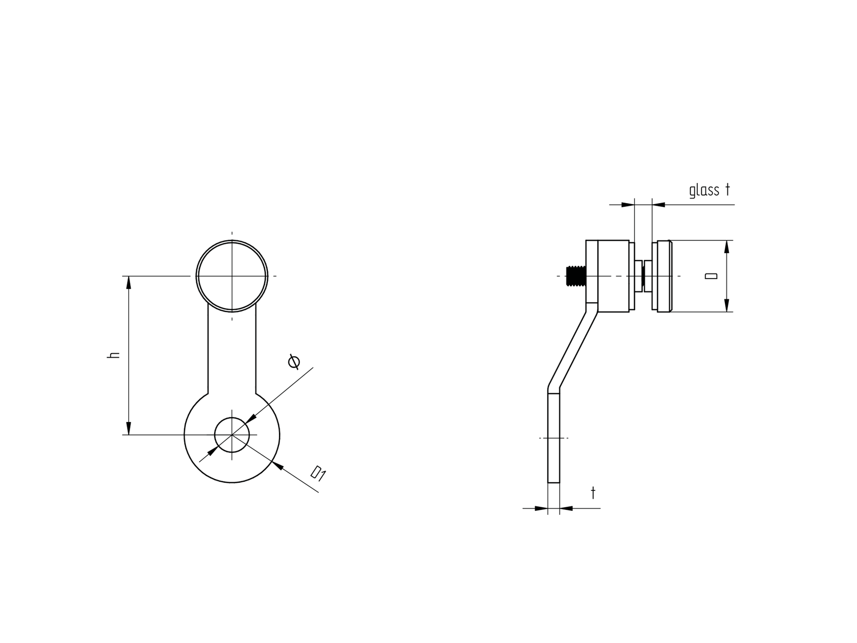 Zasklenie pevné - spider 01 AISI304, 95mm