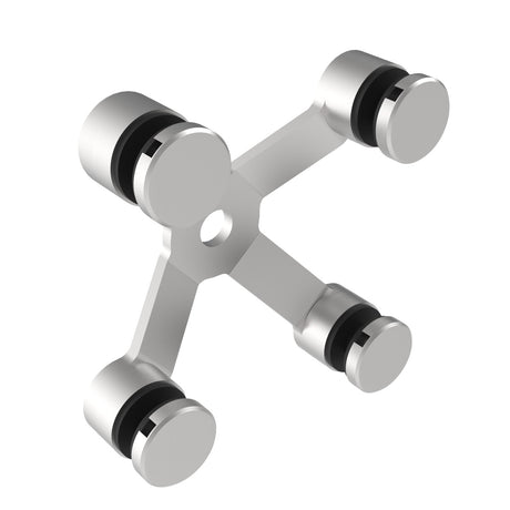 Zasklenie pevné - spider 04 AISI304, 4xD30mm/90°