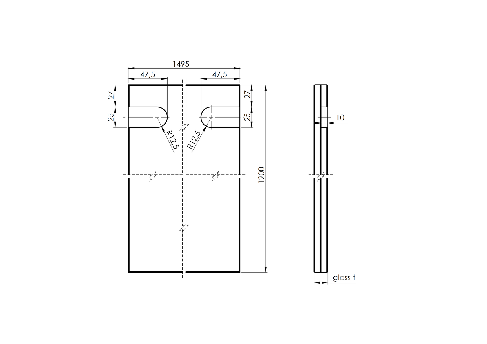 Sklo ku kovaniu AL/PR7...