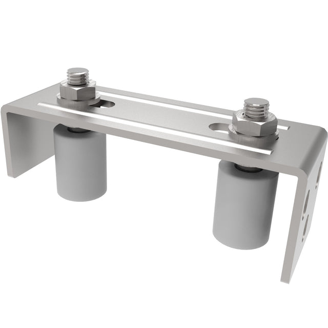 Vedenie horné 2 rolky, INOX, 165x57mm, D30