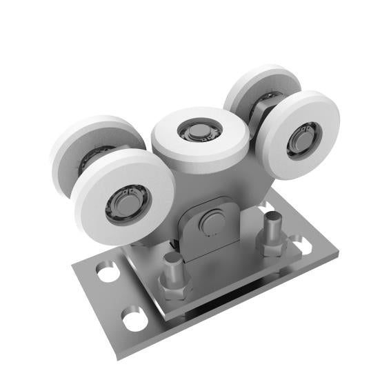 Vozík nosný Zn+NYLON, profile 90x95mm