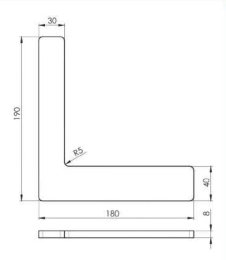 Platňa pre bočné kotvenie k vozíkom H/34