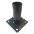 Antracit PVC D60mm oszlop talpa