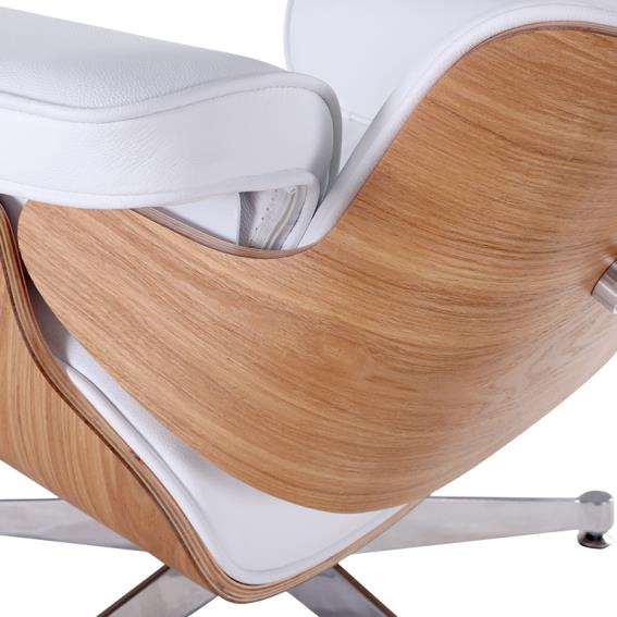 Kožené kreslo Charles & Ray Eames replika jaseň