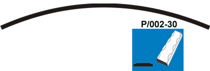 Predhnutý oblúk P/002B-30x5, P200, L2450mm