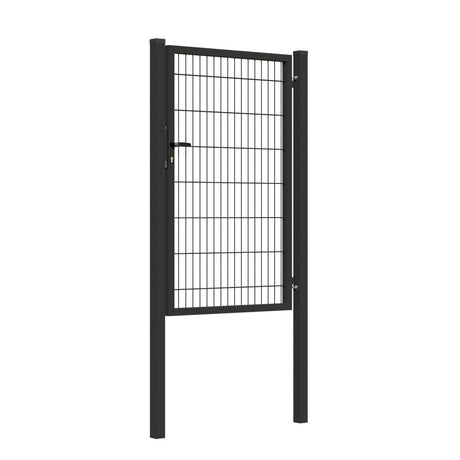 Gate 1pc. 2D BOX ZnPVC 1000x1500mm RAL 9005 black matte