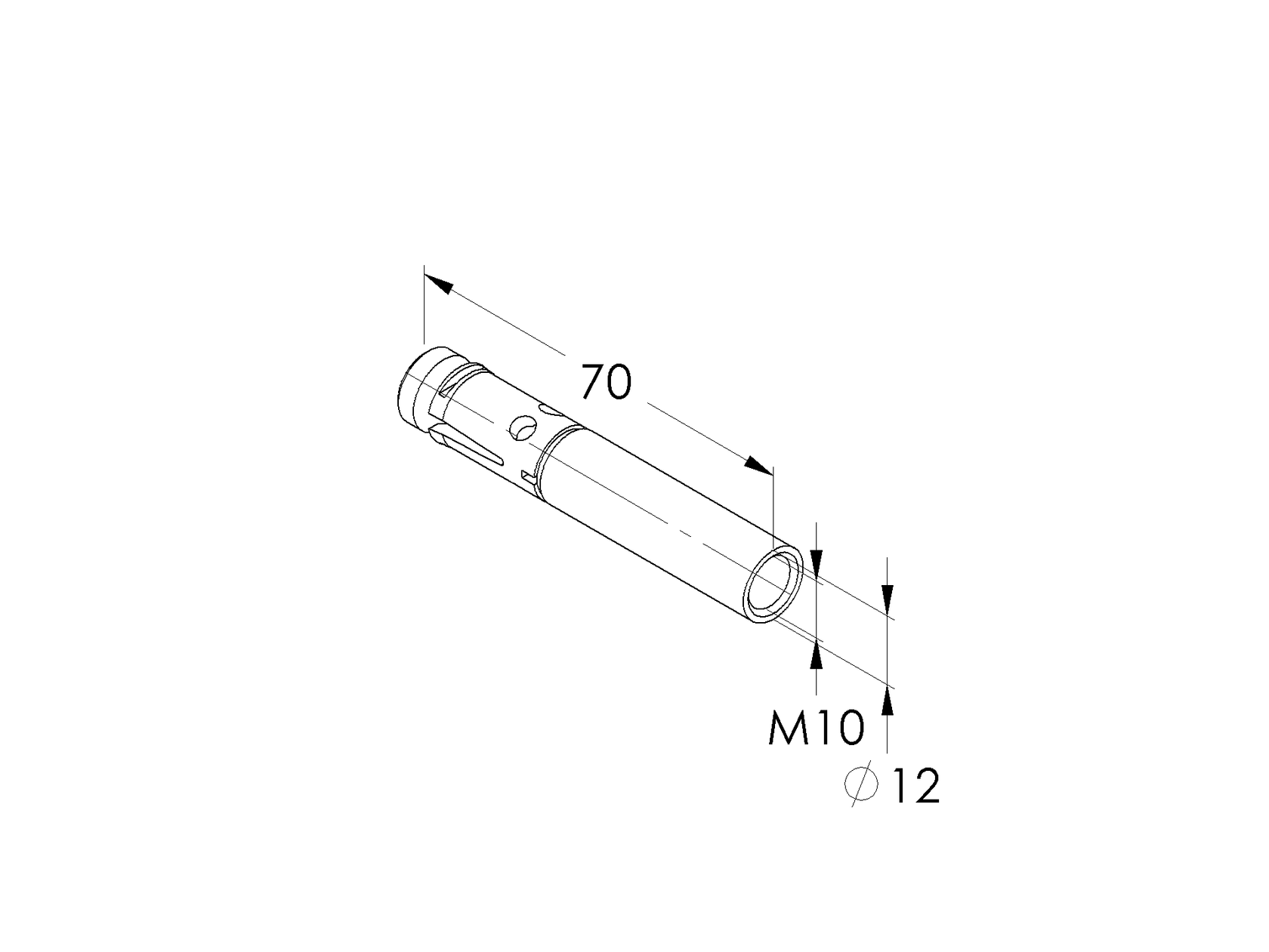 Fixačná kotva s vnútorným závitom FAZ-IG M10