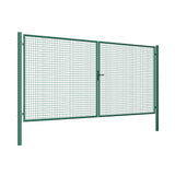 Brána 2kr. ROUND ZnPVC 4000x1800mm, D75mm, zelená