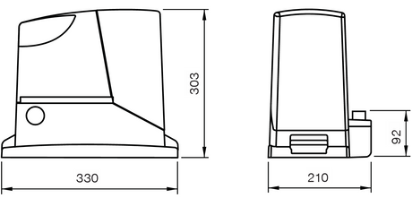 NICE pohon pre posuv. brány, max 1000kg