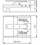 Sada podzemných pohonov pre dvojkrídlovú bránu