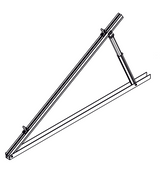 TMS 30°-60° nastaviteľný trojuholník. úchyt - set