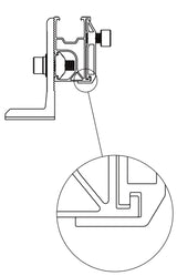 Spojka SFR-01 pre montážny profil R52 - set 1