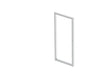 Aluminum Single-Leaf Gate Frame, Unassembled - Natural - SET