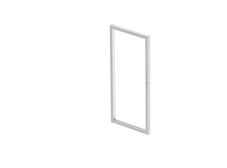 Aluminum Single-Leaf Gate Frame, Unassembled - Natural - SET