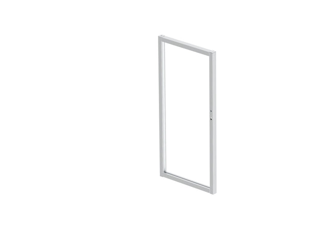 Aluminum Single-Leaf Gate Frame, Unassembled - Natural - SET